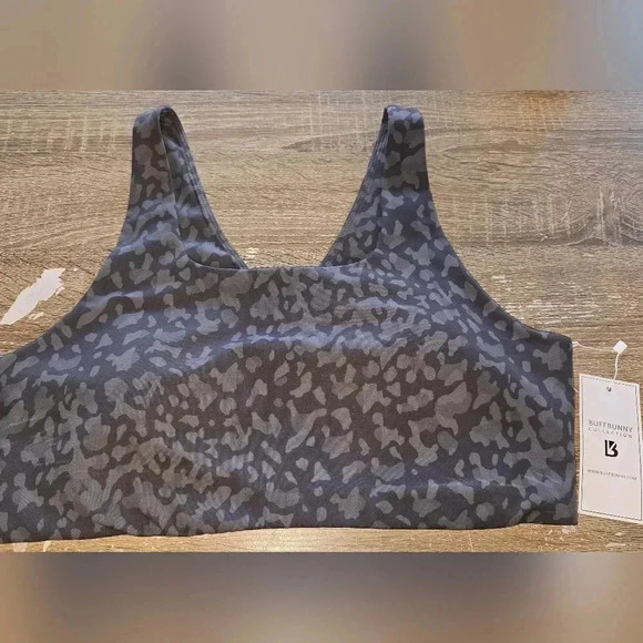 NWT Buff Bunny Harley Gray Camo Sports Bra Plus Size XXXL 3X or XXL 2X - Picture 5 of 7